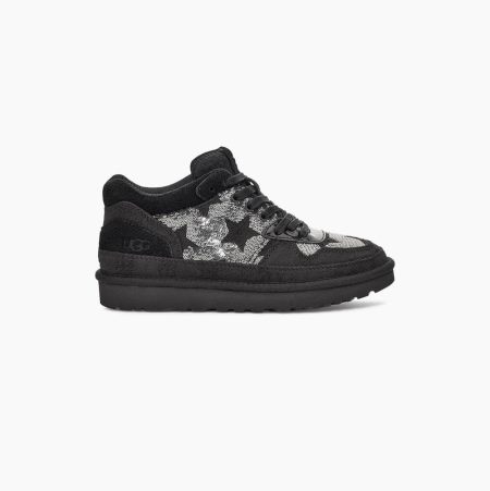 UGG Highland Sequins Black Sneakers for Women (SEYA21604)